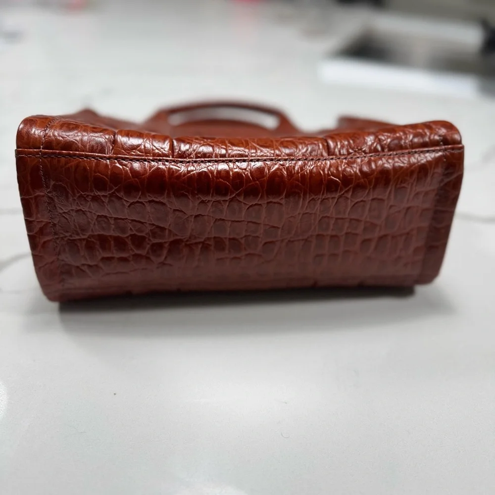 Marc Jacobs Cognac Croc-Embossed Tote - Picture 4 of 8